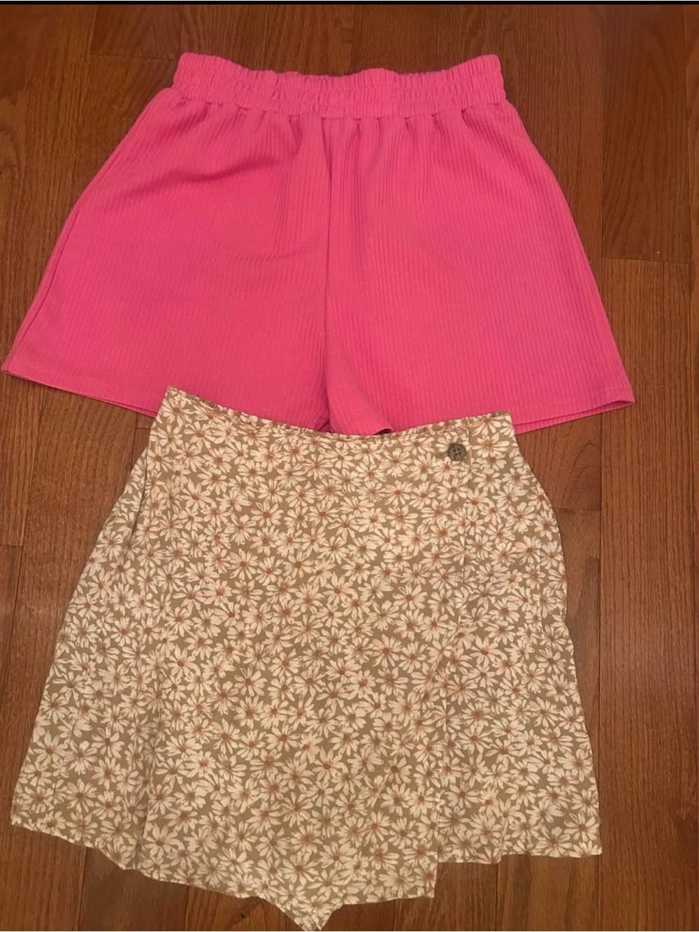 American Eagle Outfitters skort and pink shorts by SHEIN.